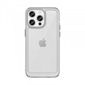 Прозрачен гръб с гел рамка Outer Space - iPhone 15 Pro Max прозрачен - Img 1
