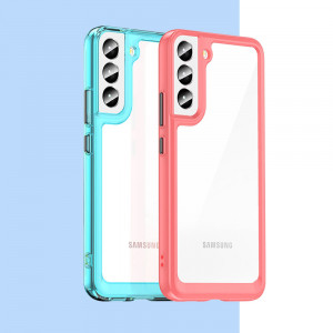 Прозрачен гръб с гел рамка Outer Space - Samsung Galaxy S22+ червен - Img 7