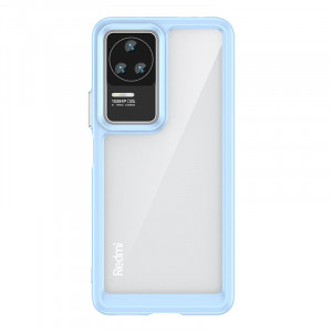 Прозрачен гръб с гел рамка Outer Space - Xiaomi Poco F4 син - Img 1