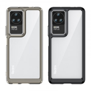 Прозрачен гръб с гел рамка Outer Space - Xiaomi Poco F4 син - Img 5