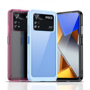 Прозрачен гръб с гел рамка Outer Space - Xiaomi Poco M4 Pro черен - Img 2
