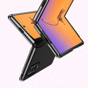 Прозрачен калъф с цветна рамка Plating - Samsung Galaxy Z Fold4 розов - Img 6