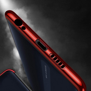 Прозрачен силиконов гръб с цветен кант Clear Color - Xiaomi Redmi 8A черен - Img 5