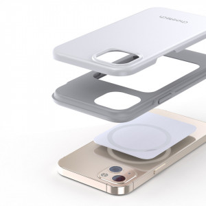 Противоударен гръб CHOETECH MFM Anti-drop MagSafe - iPhone 13 mini бял - Img 6