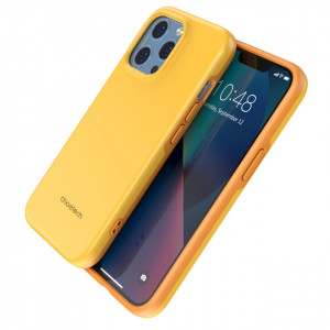 Противоударен гръб CHOETECH MFM Anti-drop MagSafe - iPhone 13 Pro оранжев - Img 4