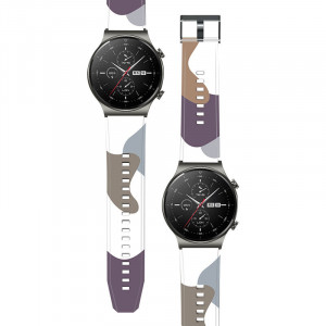 Силиконова каишка Moro - Huawei Watch GT 2 Pro (10) камуфлаж - Img 2