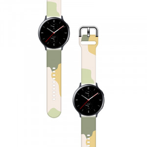 Силиконова каишка Moro - Samsung Galaxy Watch4 Classic 42mm (14) камуфлаж - Img 2