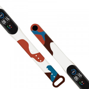 Силиконова каишка Moro - Xiaomi Mi Band 6 / Mi Band 5 (8) камуфлаж - Img 3