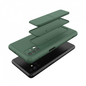 Силиконов гръб със стойка WOZINSKY Kickstand - Samsung Galaxy M51 син - Img 3