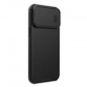 Силиконов гръб с подвижно покритие за камерата NILLKIN CamShield S - iPhone 14 Pro Max черен - Img 2