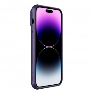 Силиконов гръб с подвижно покритие за камерата NILLKIN CamShield S - iPhone 14 Pro Max лилав - Img 6