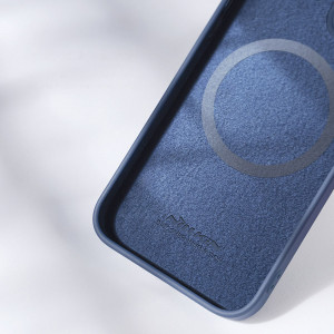 Силиконов гръб с подвижно покритие за камерата NILLKIN CamShield MagSafe - iPhone 14 Plus черен - Img 11