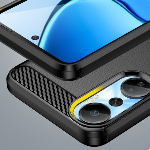 Силиконов гръб Carbon - Infinix Hot 20 черен - Img 6