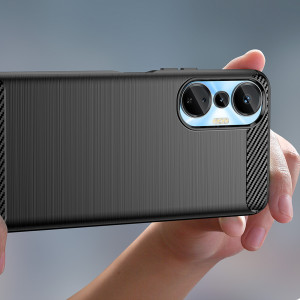 Силиконов гръб Carbon - Infinix Hot 20S черен - Img 5
