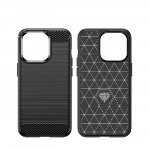 Силиконов гръб Carbon - iPhone 14 Pro Max син - Img 14