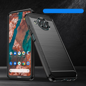 Силиконов гръб Carbon - Nokia X100 черен - Img 5