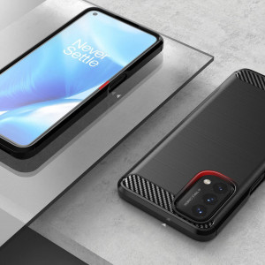 Силиконов гръб Carbon - OnePlus Nord N200 5G черен - Img 6