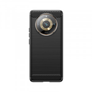 Силиконов гръб Carbon - Realme 11 Pro / 11 Pro+ 5G черен - Img 7