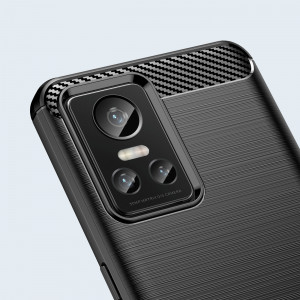 Силиконов гръб Carbon - Realme GT NEO 3 черен - Img 6