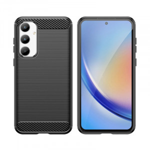 Силиконов гръб Carbon - Samsung Galaxy A35 черен - Img 2