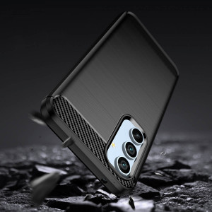 Силиконов гръб Carbon - Samsung Galaxy A54 5G черен - Img 5