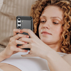 Силиконов гръб Carbon - Samsung Galaxy S24 черен - Img 13