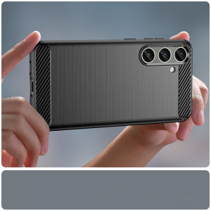 Силиконов гръб Carbon - Samsung Galaxy S24+ черен - Img 11