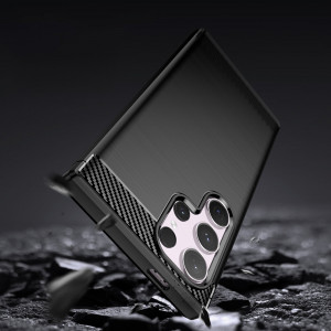 Силиконов гръб Carbon - Samsung Galaxy S24 Ultra черен - Img 9