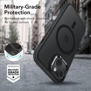 Силиконов гръб ESR Classic Hybrid Halolock MagSafe - iPhone 15 черен мат - Img 10