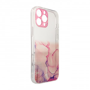 Силиконов гръб Marble - Xiaomi Redmi Note 11 / 11S розов - Img 2