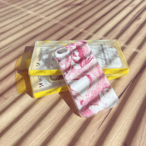Силиконов гръб WOZINSKY Marble - iPhone 12 Pro Max бял - Img 2