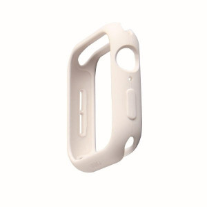 Силиконов калъф за корпус UNIQ Lino - Apple Watch 44mm Series 5 / 44mm Series 4 гълъбовобял - Img 2