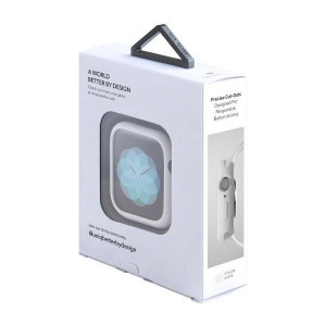 Силиконов калъф за корпус UNIQ Lino - Apple Watch 44mm Series 5 / 44mm Series 4 гълъбовобял - Img 11