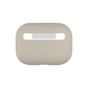 Силиконов калъф за слушалки UNIQ Lino - AirPods Pro бежов - Img 3