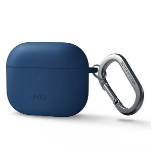 Силиконов калъф за слушалки UNIQ Nexo - AirPods 3 + куки син - Img 2