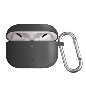 Силиконов калъф за слушалки UNIQ Vencer - AirPods Pro тъмносив - Img 3