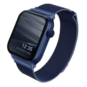 Стоманена каишка UNIQ Dante - Apple Watch 41mm Series 7 / 40mm SE / 40mm Series 6 / 40mm Series 5 / 40mm Series 4 морско син - Img 1