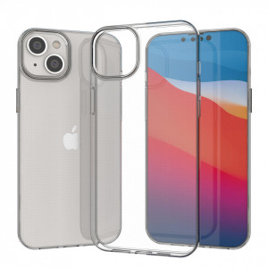 Тънък силиконов гръб 0.5mm - iPhone 14 Plus прозрачен - Img 4