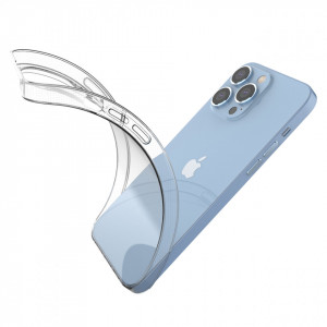 Тънък силиконов гръб 0.5mm - iPhone 14 Pro Max cover gel прозрачен - Img 8