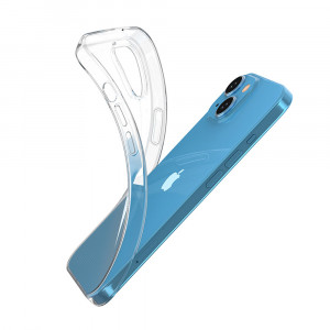 Тънък силиконов гръб 0.5mm - iPhone 15 прозрачен - Img 3