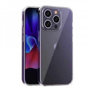 Тънък силиконов гръб 0.5mm - iPhone 15 Pro прозрачен - Img 5
