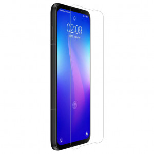 Ултратънък 0.2mm 9H закален стъклен протектор NILLKIN Amazing H+ Pro AGC - Xiaomi черен Shark 3 Pro с черна рамка - Img 2