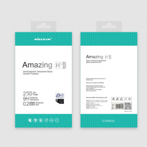 Ултратънък 0.2mm 9H закален стъклен протектор NILLKIN Amazing H+ Pro AGC - Xiaomi черен Shark 3 Pro с черна рамка - Img 13