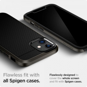 2 бр. закален стъклен протектор SPIGEN TR Ez Fit с инструмент за поставяне - iPhone 12 / 12 Pro - Img 5