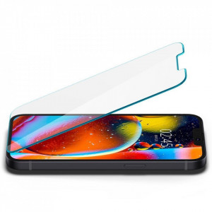 2 бр. закален стъклен протектор SPIGEN TR Ez Fit с инструмент за поставяне - iPhone 13 / 13 Pro - Img 3