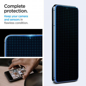 2 бр. закален стъклен протектор SPIGEN TR Ez Fit с инструмент за поставяне - Samsung Galaxy S23 - Img 9