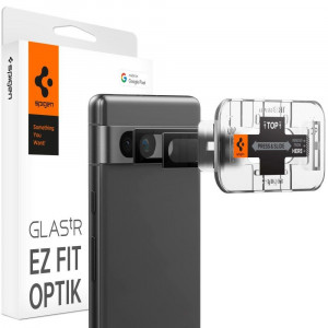 2 бр. протектор за камера SPIGEN Optik TR Ez Fit - Google Pixel 7a черен - Img 1