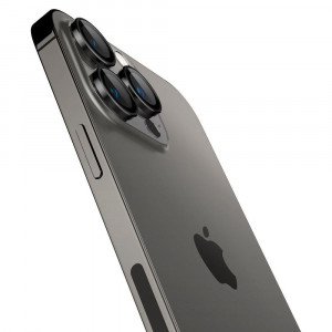 2 бр. протектор за камера SPIGEN Optik TR Ez Fit - iPhone - iPhone 14 Pro / 14 Pro Max с черна рамка - Img 3