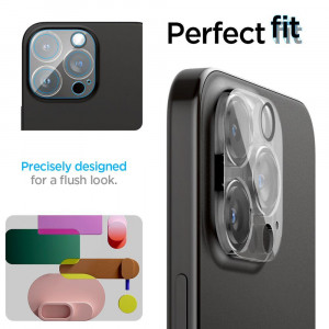 2 бр. протектор за камера SPIGEN Optik TR - iPhone 14 Pro / Pro Max / 15 Pro / Pro Max прозрачен - Img 8