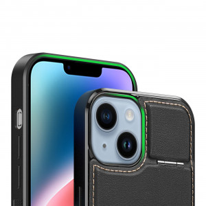 3 в 1 гръб със стойка и слот за карти Dux Ducis Rafi MagSafe със система против кражба - iPhone 14 Plus черен - Img 15
